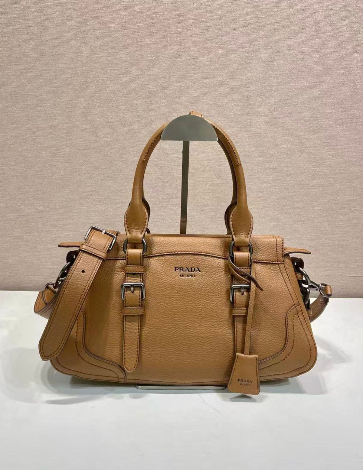 Prada 2026 Tote Bag 35cm Grained Leather 282678