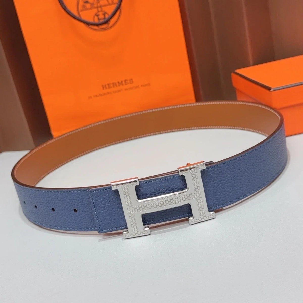 Hermes 2026 H Buckle Belt 40mm Leather 215713