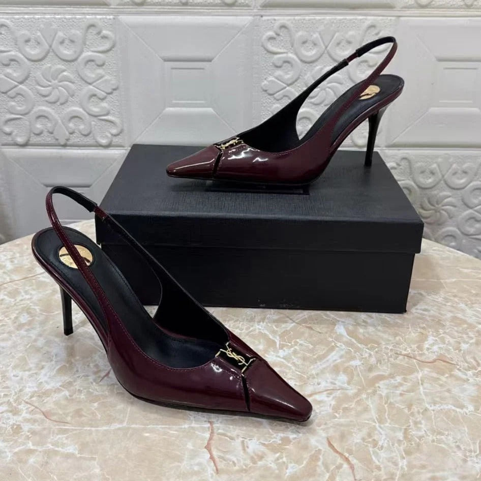 YSL 2026 Babylone Slingback 90mm Sheepskin