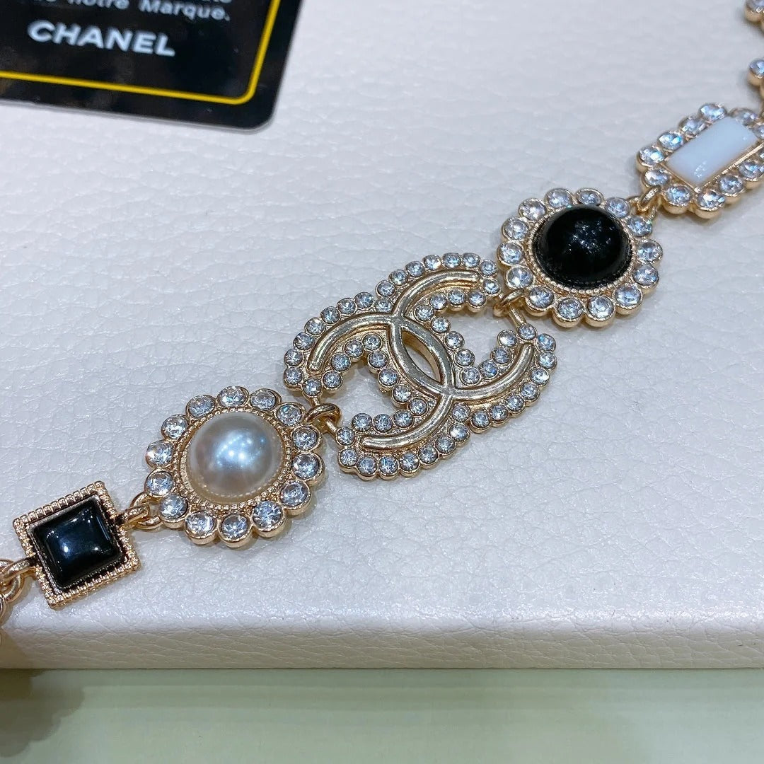 Chanel 2026 Pearls Crystals Chain Belt 206280