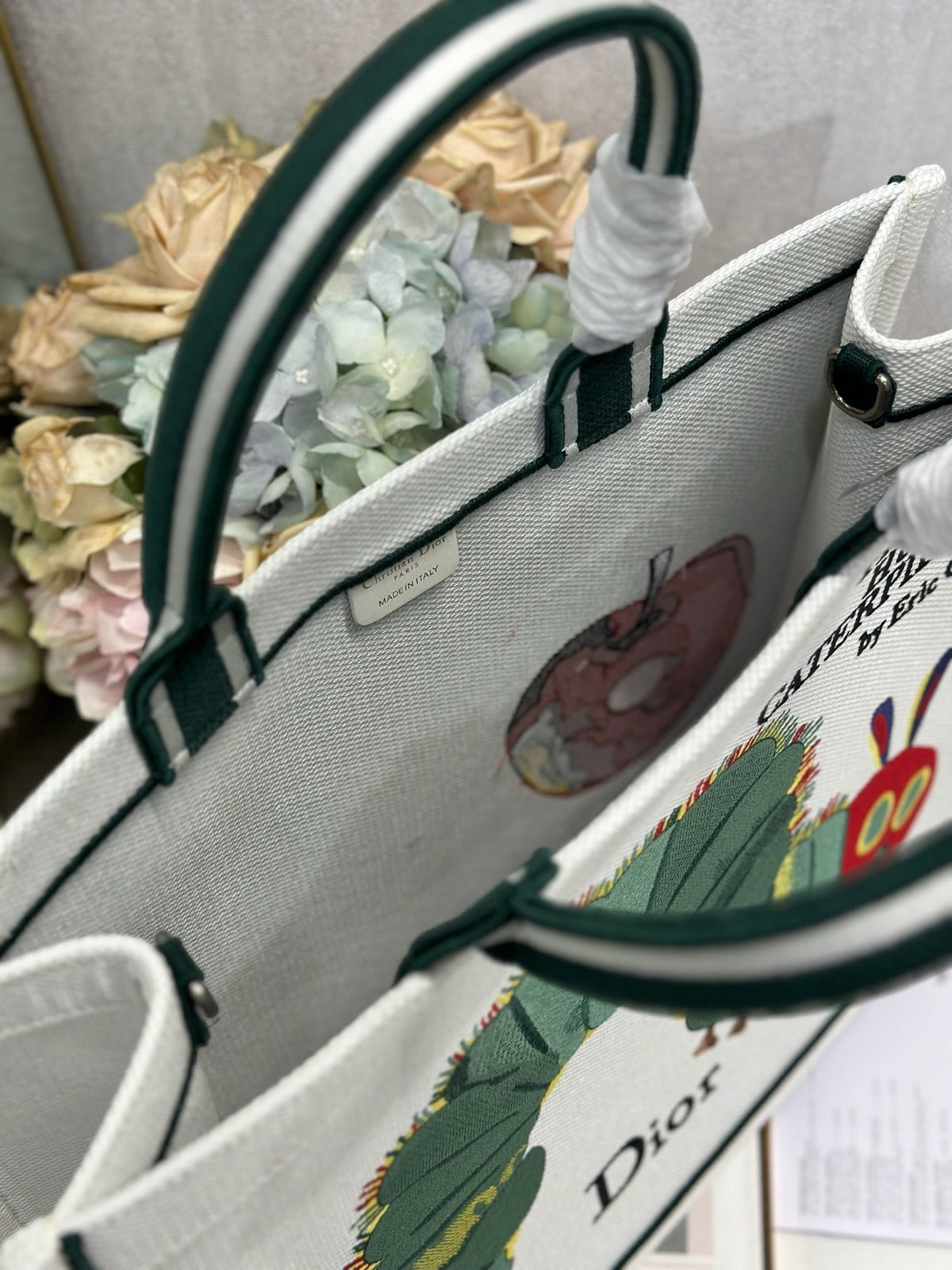 Dior 2026 "The Very Hungry Caterpillar" Book Tote Bag Canvas 289518