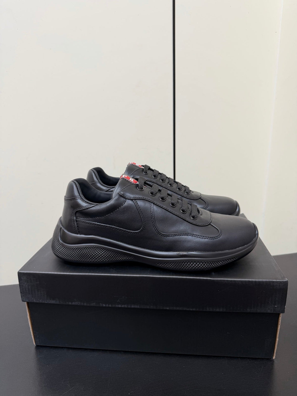 PRA 26S Casual Sneakers Black Leather 618916