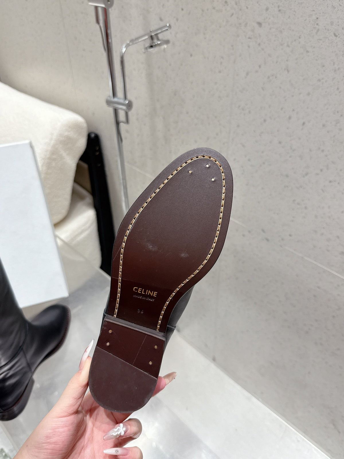 Celine 25 Boot Black Cowhide 554199