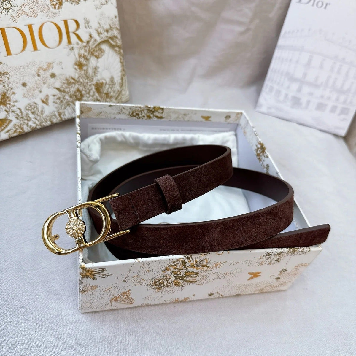 Dior Montaigne Belt 20mm Grained Calfskin 195304