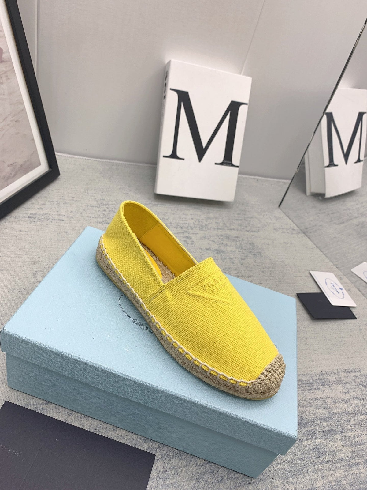 Prada 2026 Loafers Canvas Rope Sole 731191