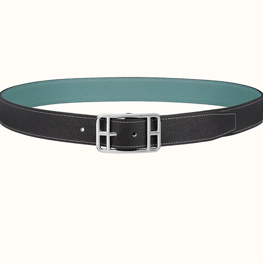 HM Cape Cod 32mm Reversible Belt Green Black Leather 187796