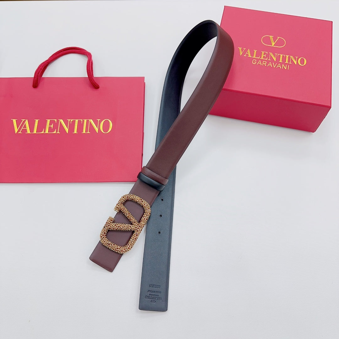 Garavani Reversible VLogo Signature Belt 40mm Black Brown Leather 200701