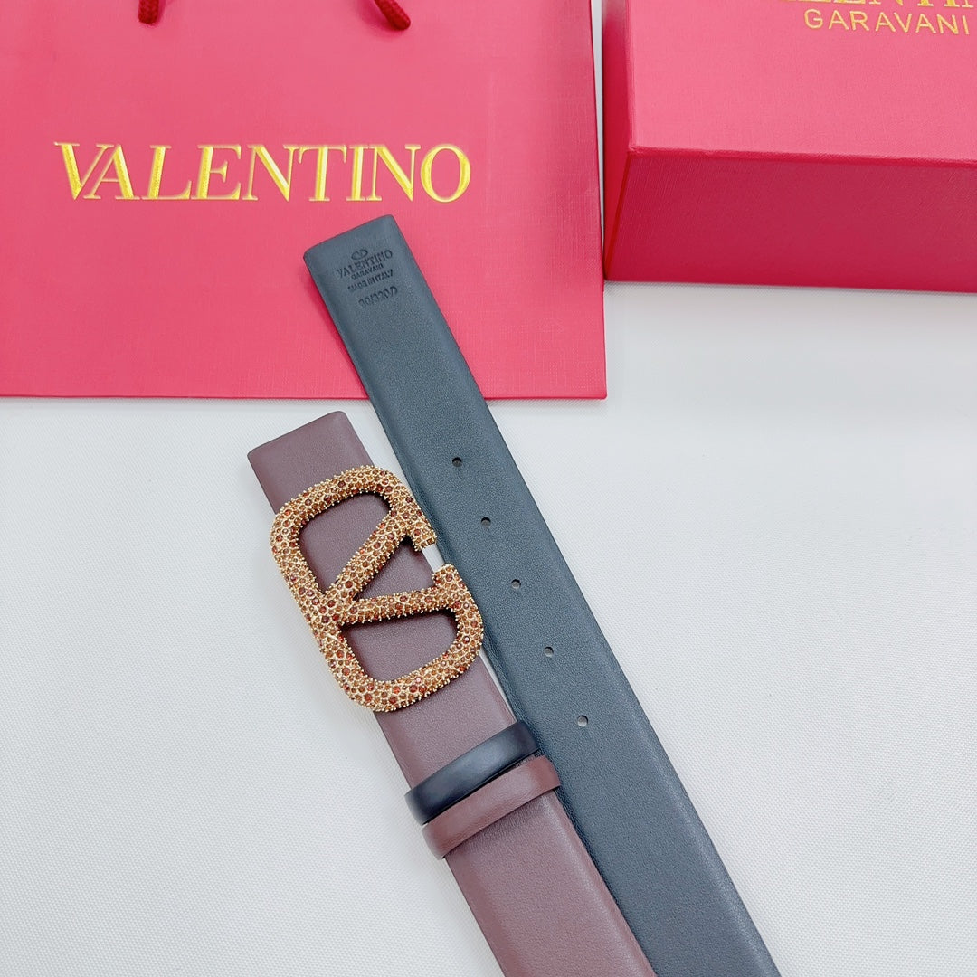 Garavani Reversible VLogo Signature Belt 40mm Black Brown Leather 200701