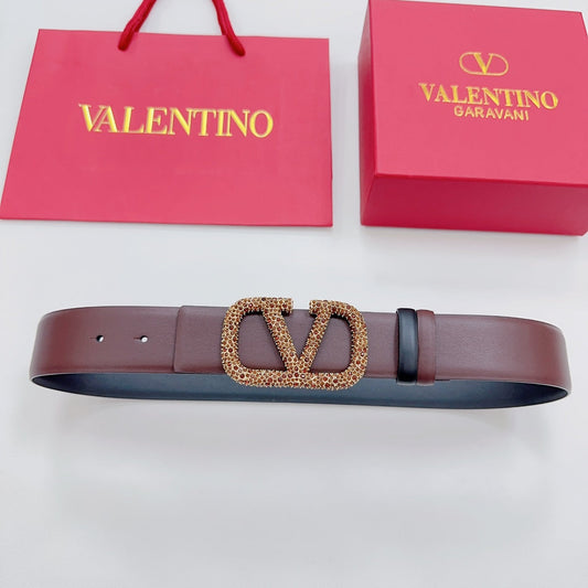 Garavani Reversible VLogo Signature Belt 40mm Black Brown Leather 200701