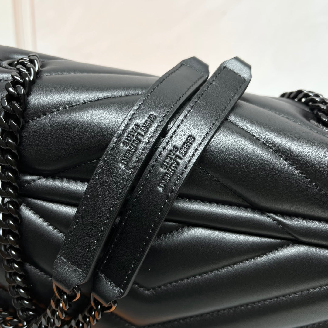 YSL Large Loulou Bag 33cm Full Black Lambskin
