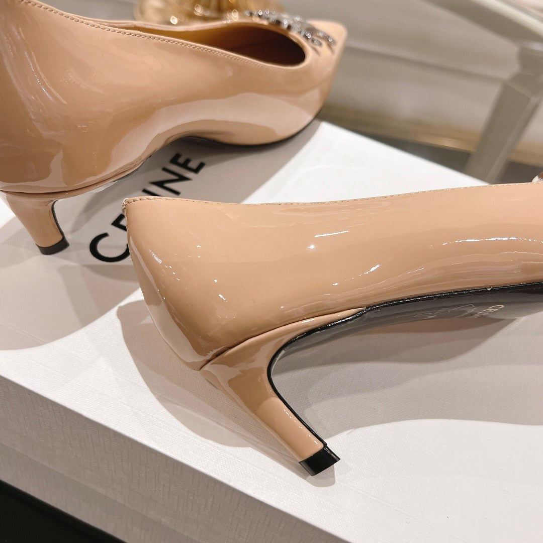 HIGH-HEELS 5 CM IN SEPIA TAN CALFSKIN