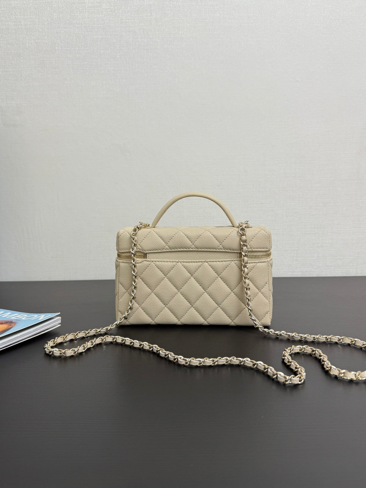 Chanel 2026 Vanity Bag 19cm Cream Calfskin