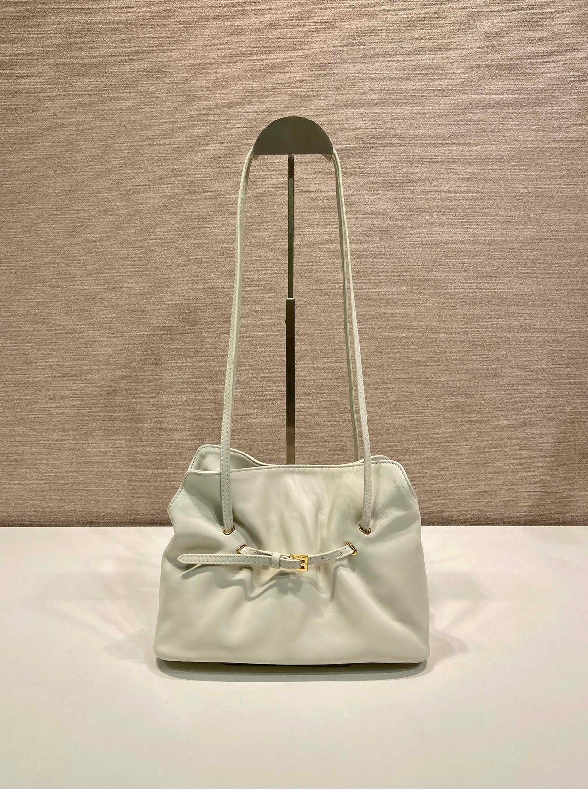 Prada Small Dada 25cm Ivory Nappa Leather