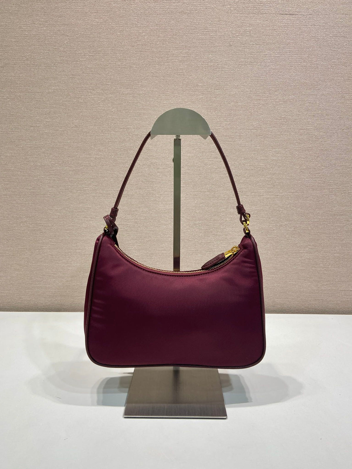 PRA Shoulder Bag 22 burgundy nylon fabric 280825