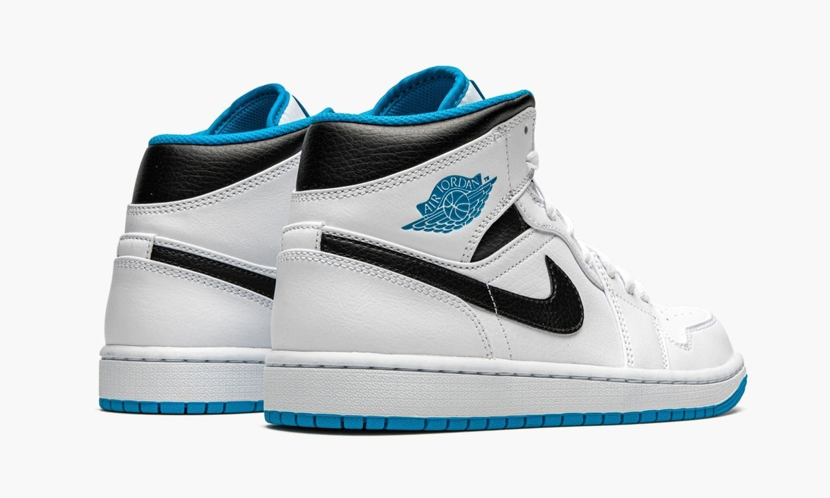 Air Jordan 1 Mid “White / Laser Blue” Sneakers - Court Icon