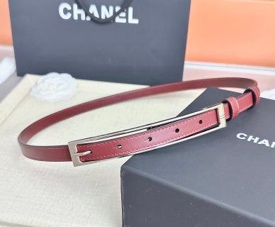 CC Métiers d’art 2026 1.5cm Burgundy Belt Leather 211441