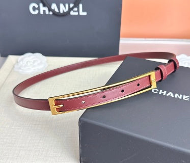 CC Métiers d’art 2026 1.5cm Burgundy Belt Leather 211441