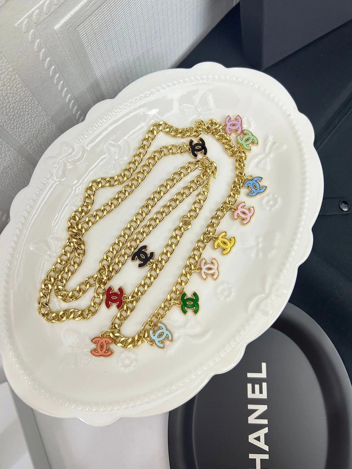 Chanel 2026 Enamel CC Chain Belt 214359