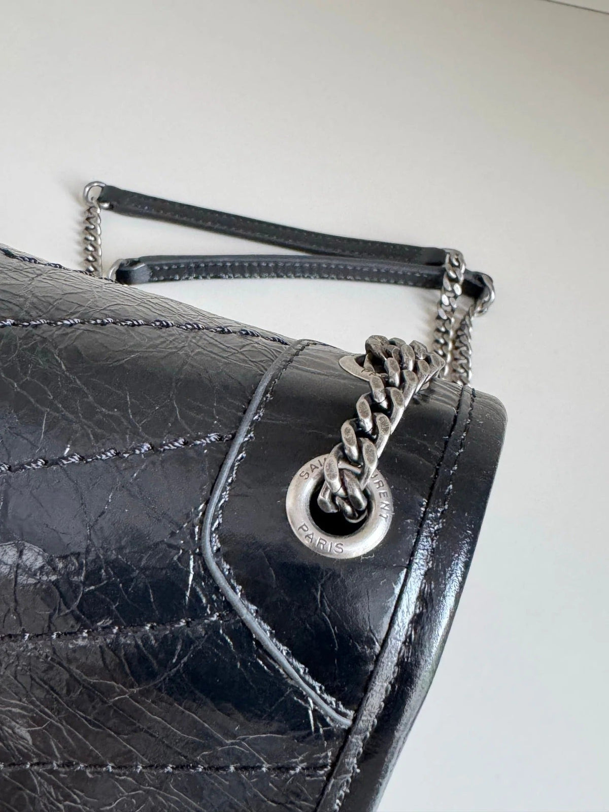 YSL 2026 Saint Laurent Niki Baby Bag 18cm Black Calfskin
