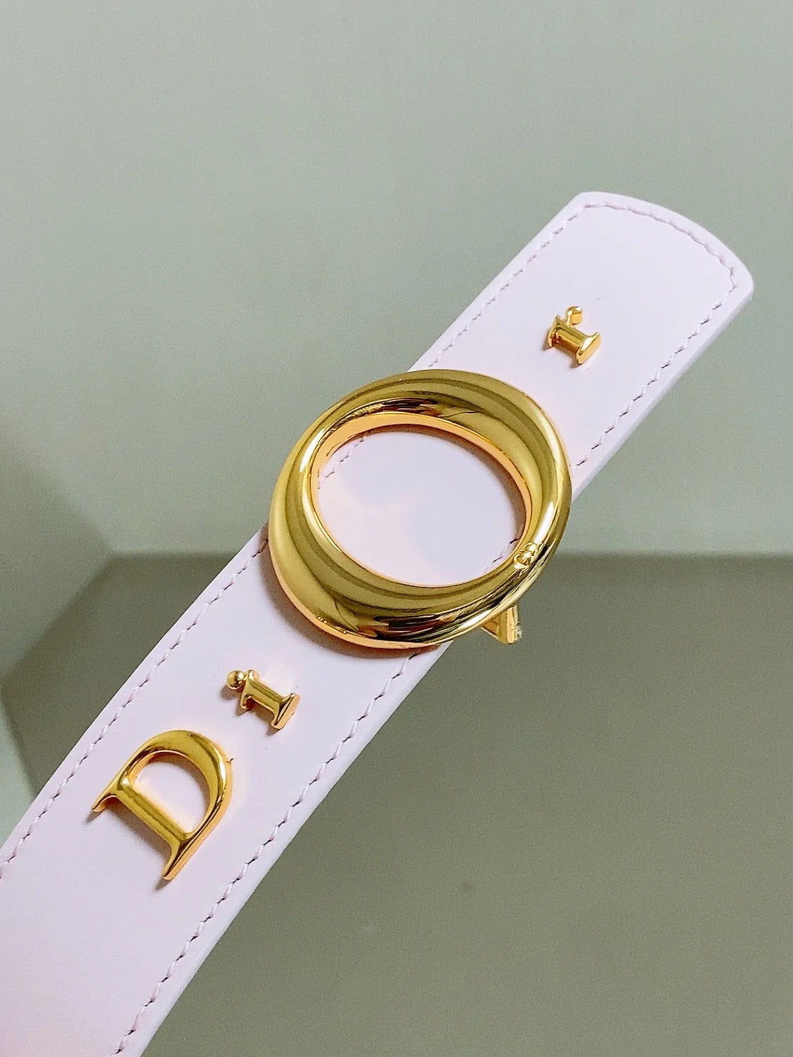 Dior 2026 30 Montaigne Reversible Belt 30mm Pink Gold Calfskin