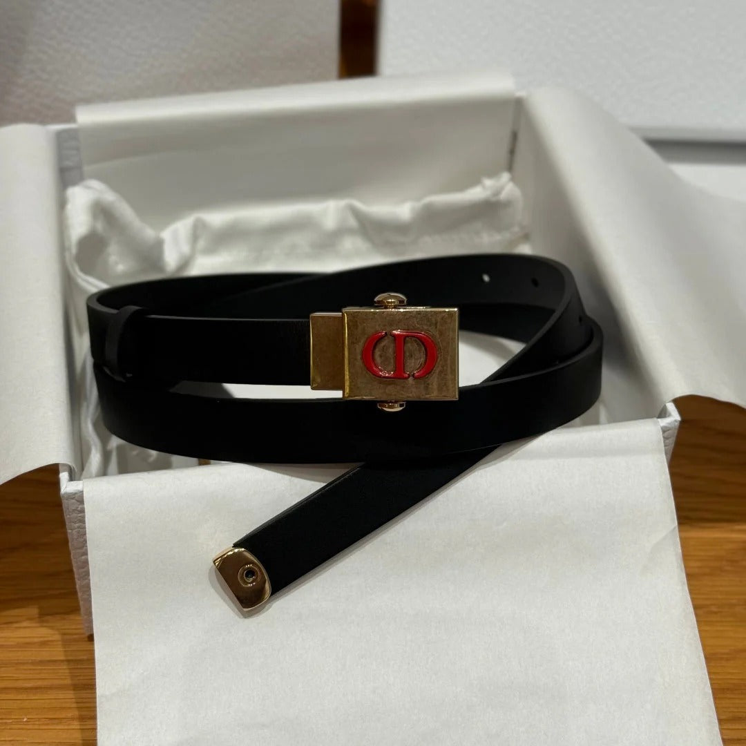 Dior 2026 Montaigne Treasure Belt 20mm Smooth Calfskin