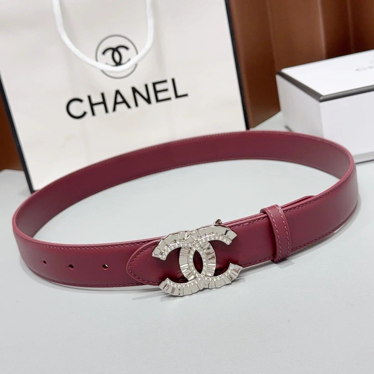 Chanel 2026 Double C Buckle Belt 30m Cowhide