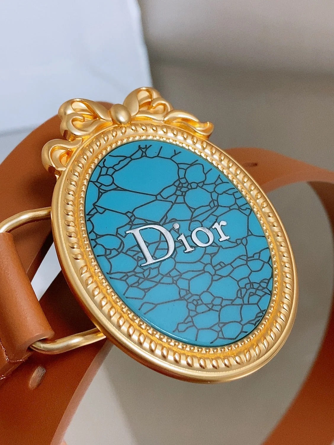 Dior 2026 Médaillon Belt 25mm Leather 216234