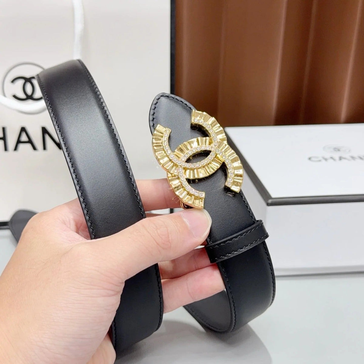 Chanel 2026 Double C Buckle Belt 30m Cowhide