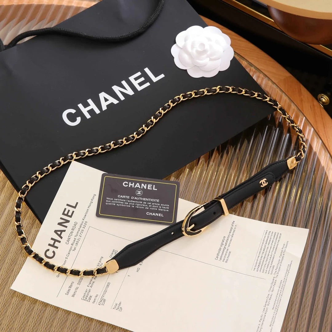 Chanel 2026 Rhinestones Pearl Chain Belt 206274