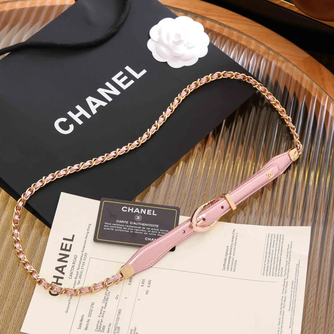 Chanel 2026 Rhinestones Pearl Chain Belt 206274
