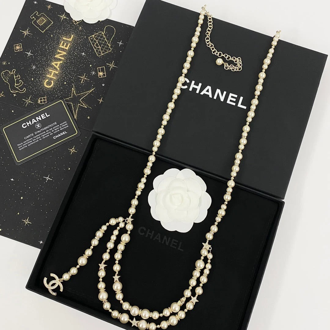Chanel 2026 Star Pearl Gold Waist Chain Belt 207010
