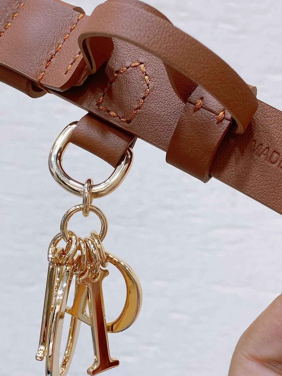 Dior 2026 CD Logo Charm Belt 25mm Cowhide 178776
