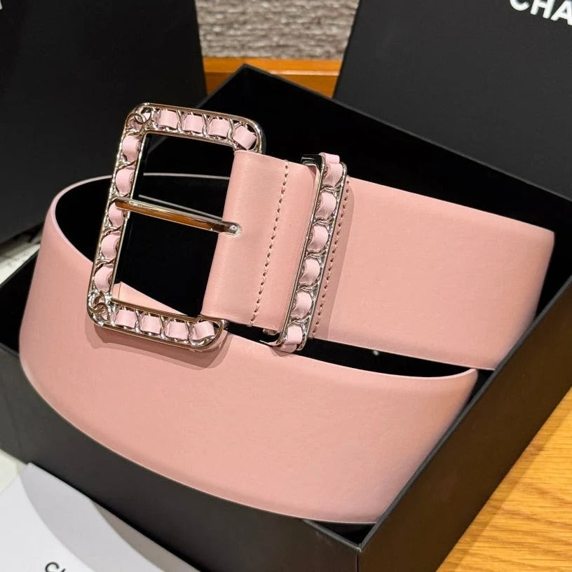 Chanel 2026 Wide Square Buckle Belt 55mm 207215