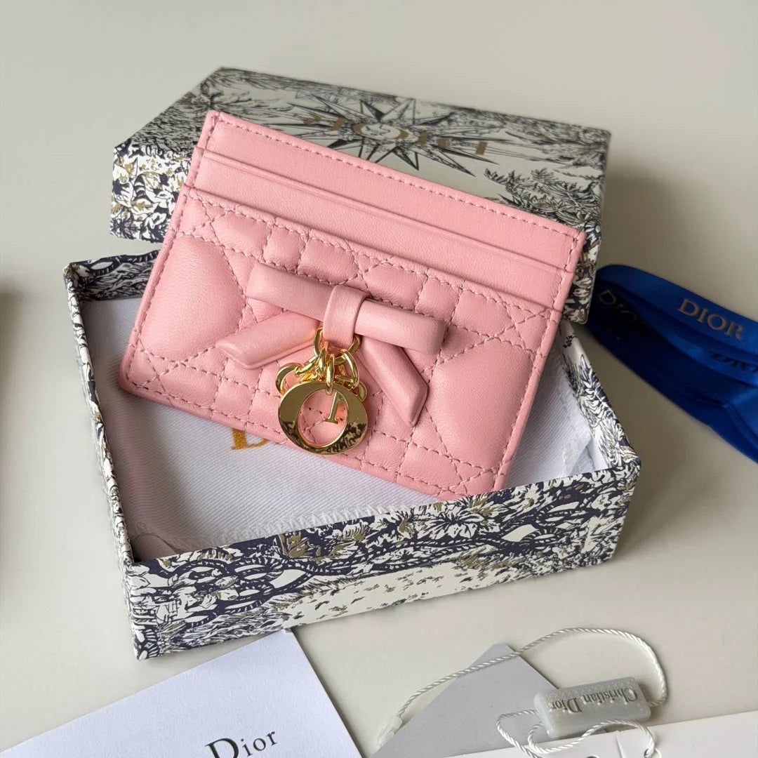 CD 2026 Freesia Card Holder Lambskin