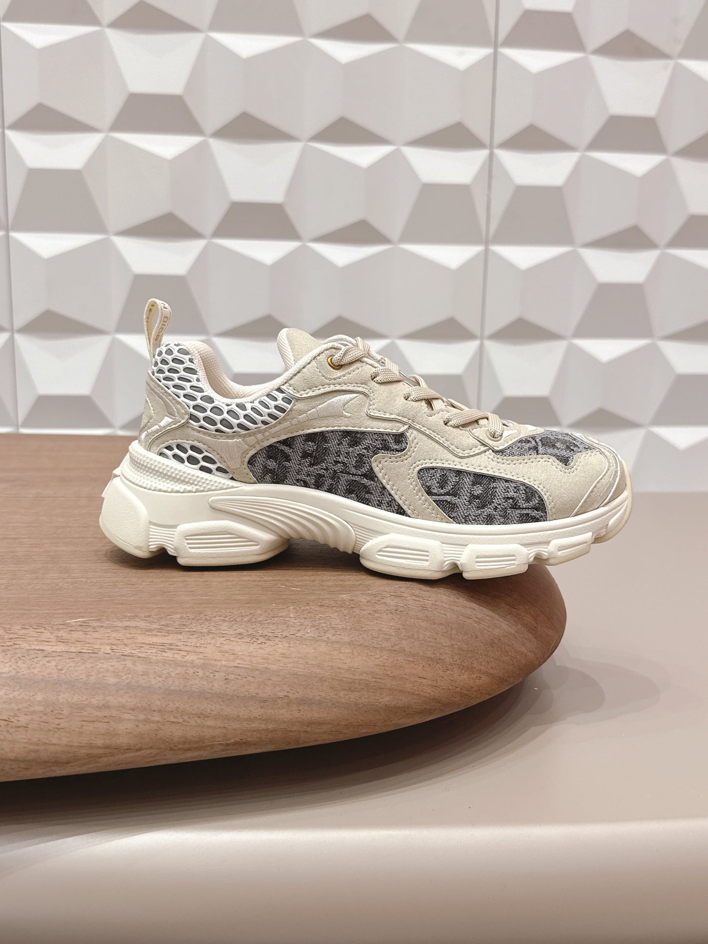 CD 26s Vibe Sneaker Taupe Grey Suede Denim 613748
