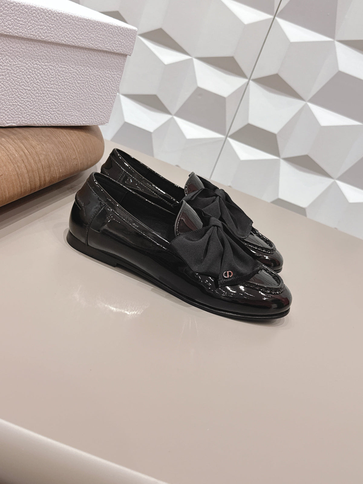 CD Diorissimo Loafer Black Patent Leather 613689