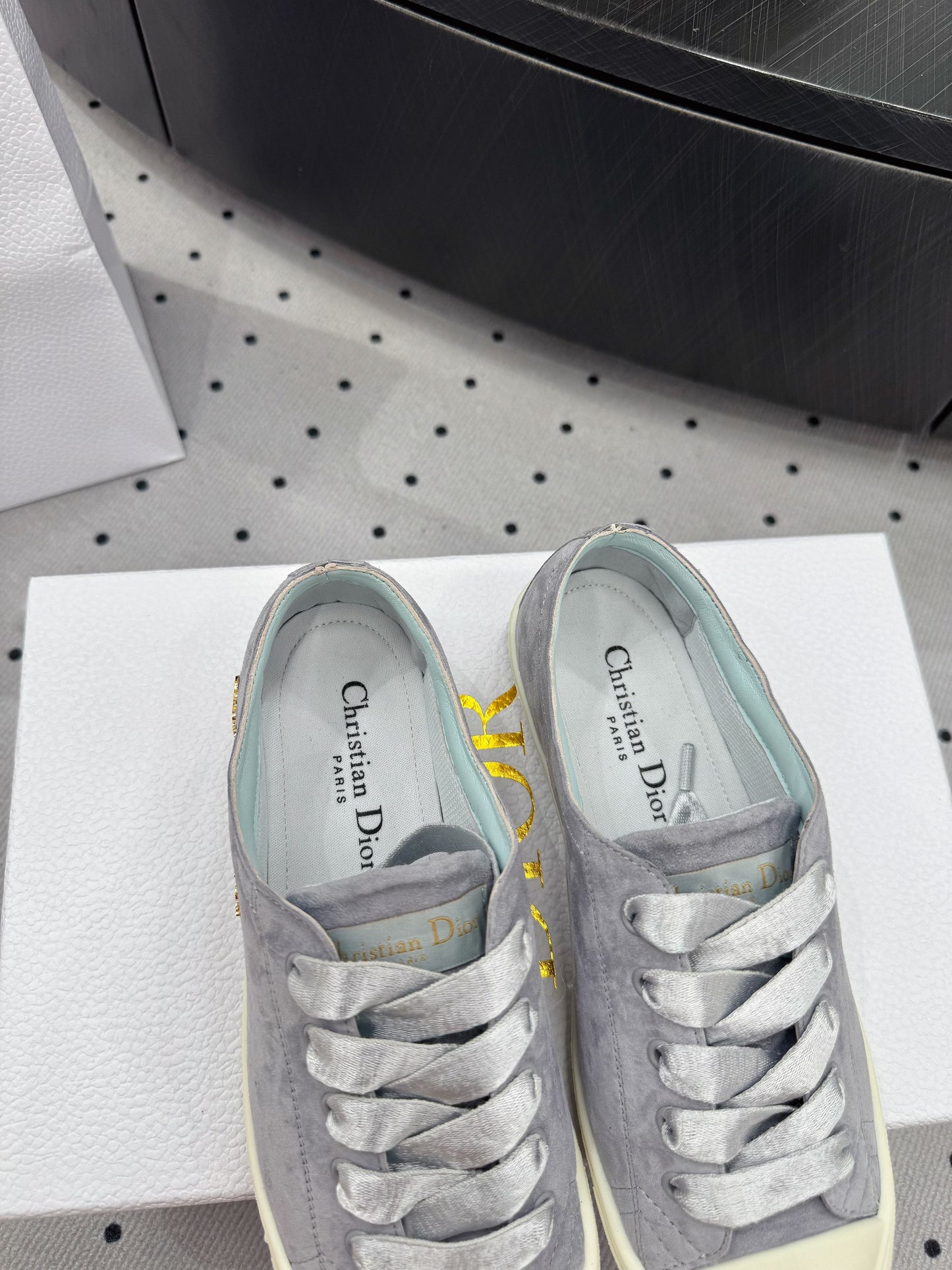 Dior Lucky Sneaker Grey Suede 618072