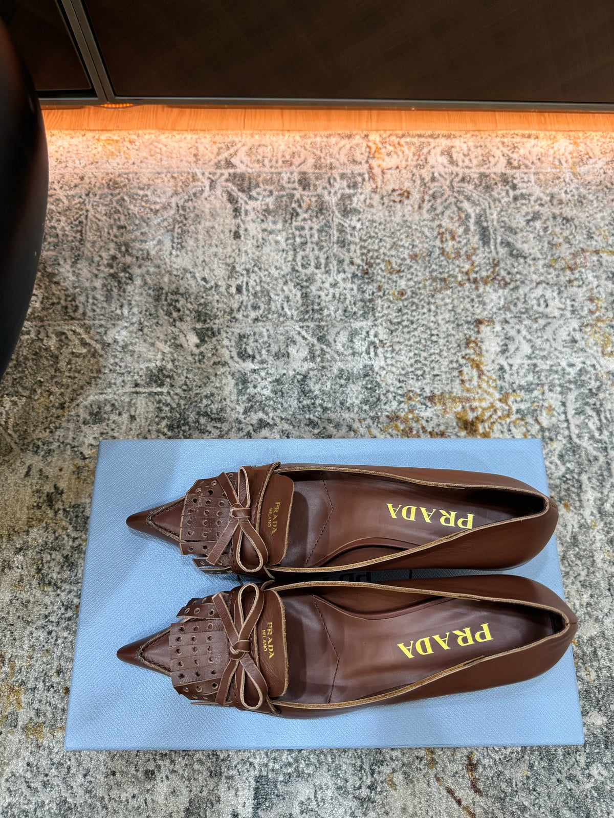 Prada 26s Pump 6cm Black Cowhide 804088