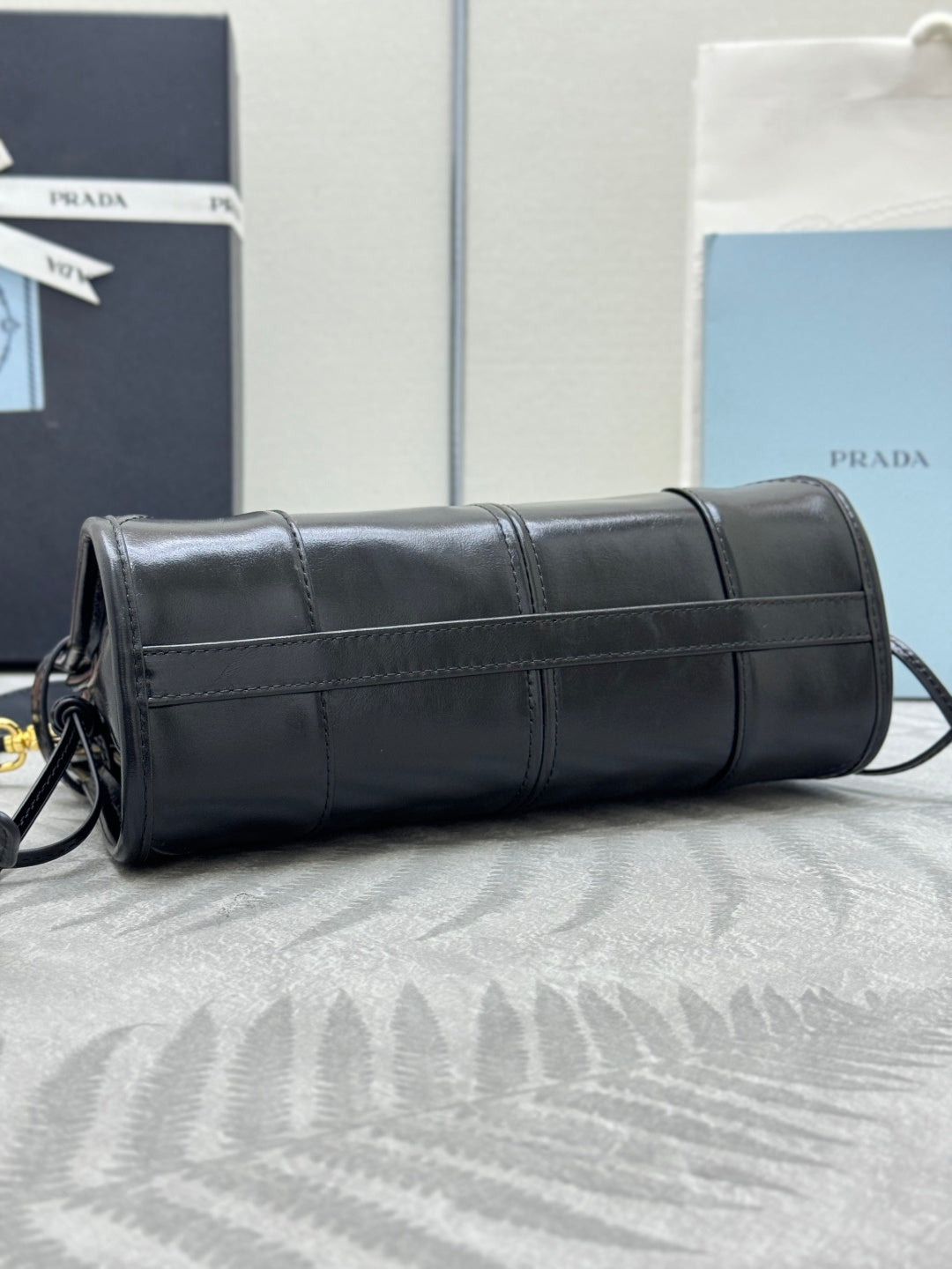 Pra Bonnie Bag 24cm Black Leather 293957