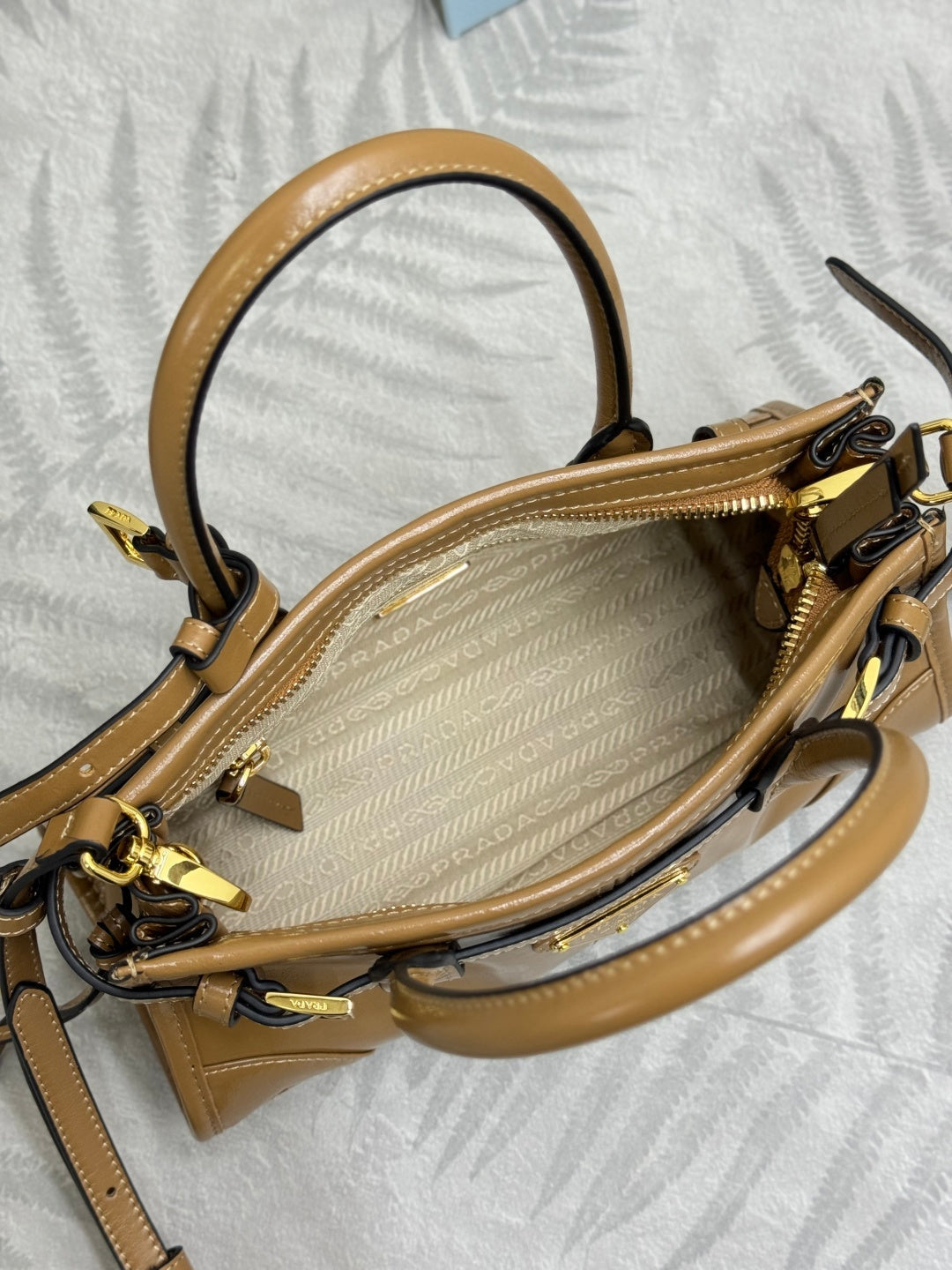 Pra Bonnie Bag 24cm Camel Leather 293958