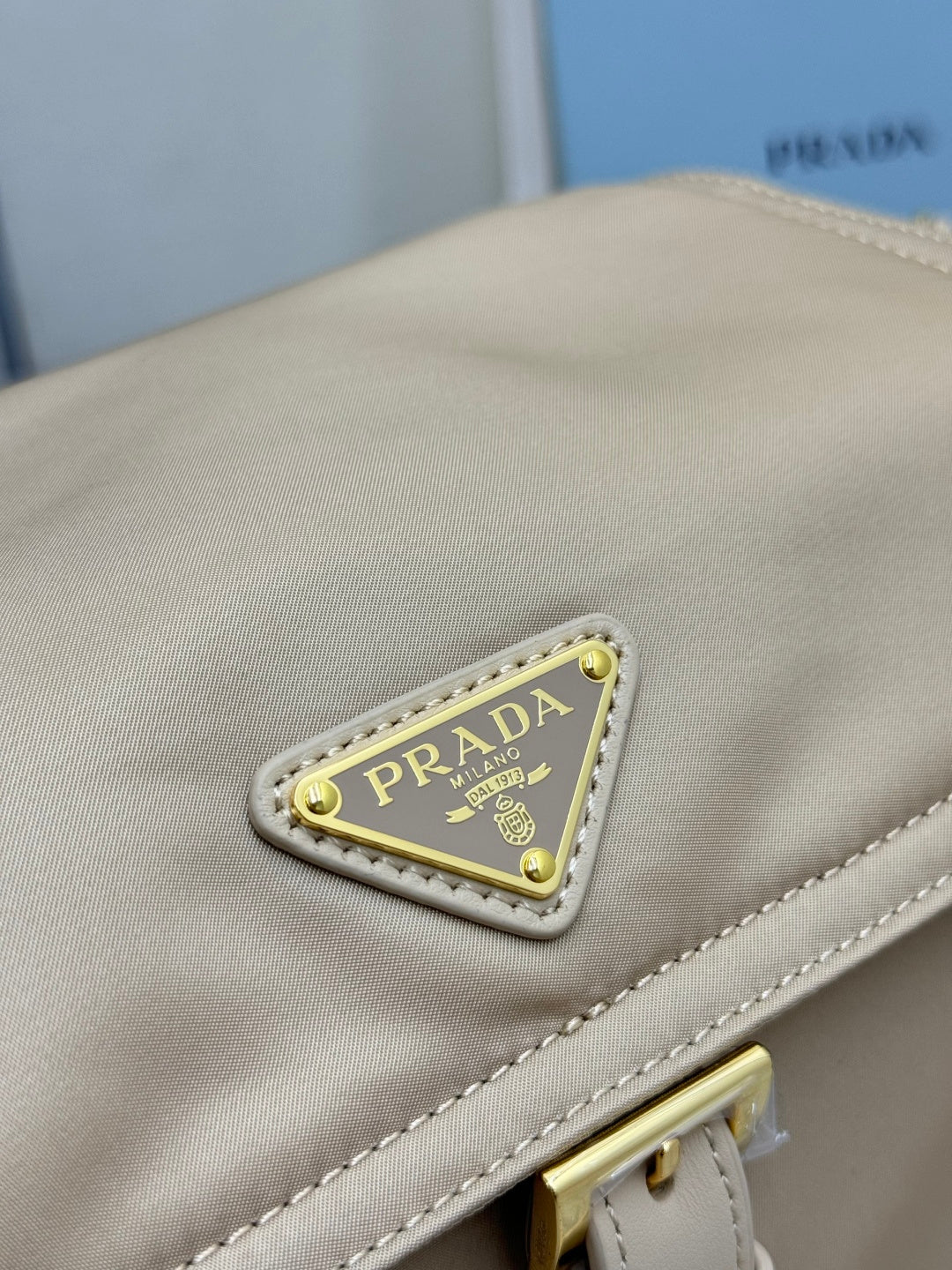 Pra Explore Medium Shoulder Bag With Flap Khaki Nylon 294034