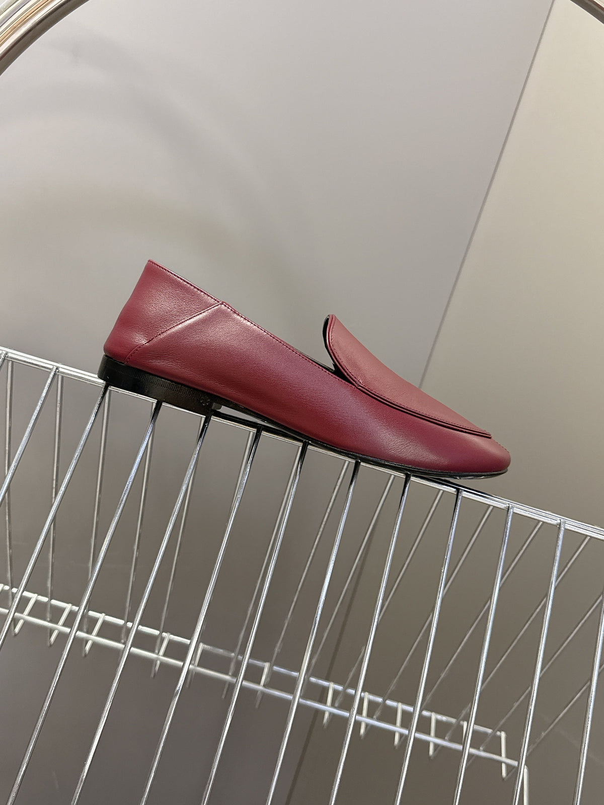 YSL 26s Loafer Burgundy Glossy Leather 635588