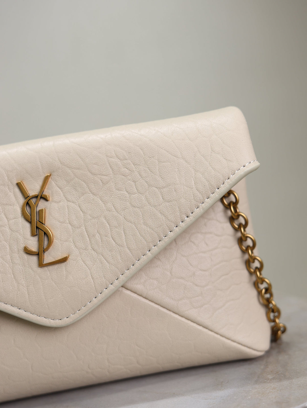 Prada Calypso Bag 19cm White Elephant Leather