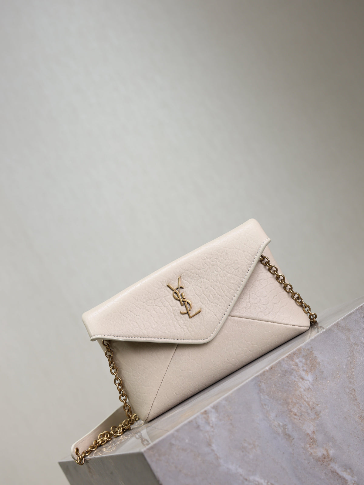 Prada Calypso Bag 19cm White Elephant Leather