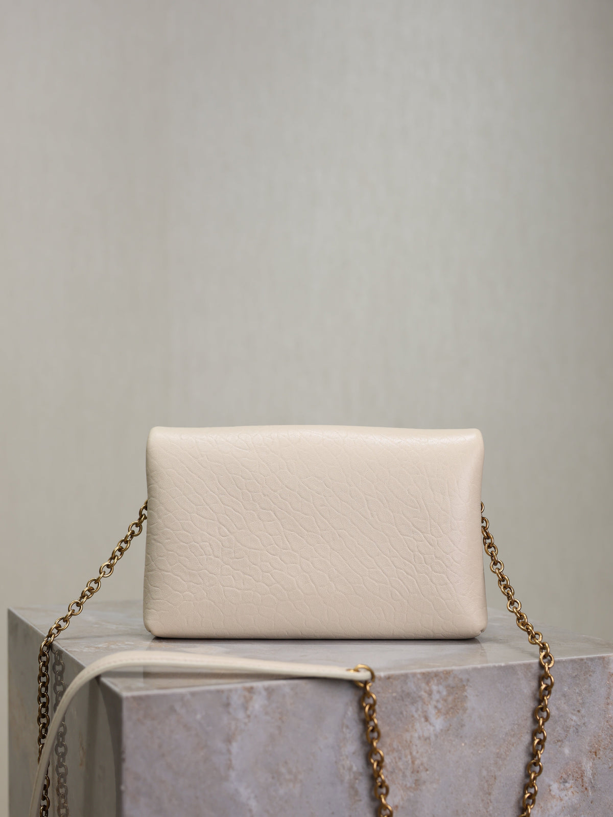 Prada Calypso Bag 19cm White Elephant Leather