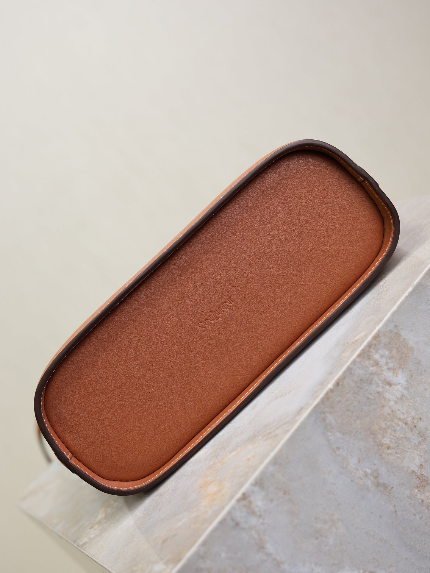 Prada Y Small Bucket 23cm Caramel Leather