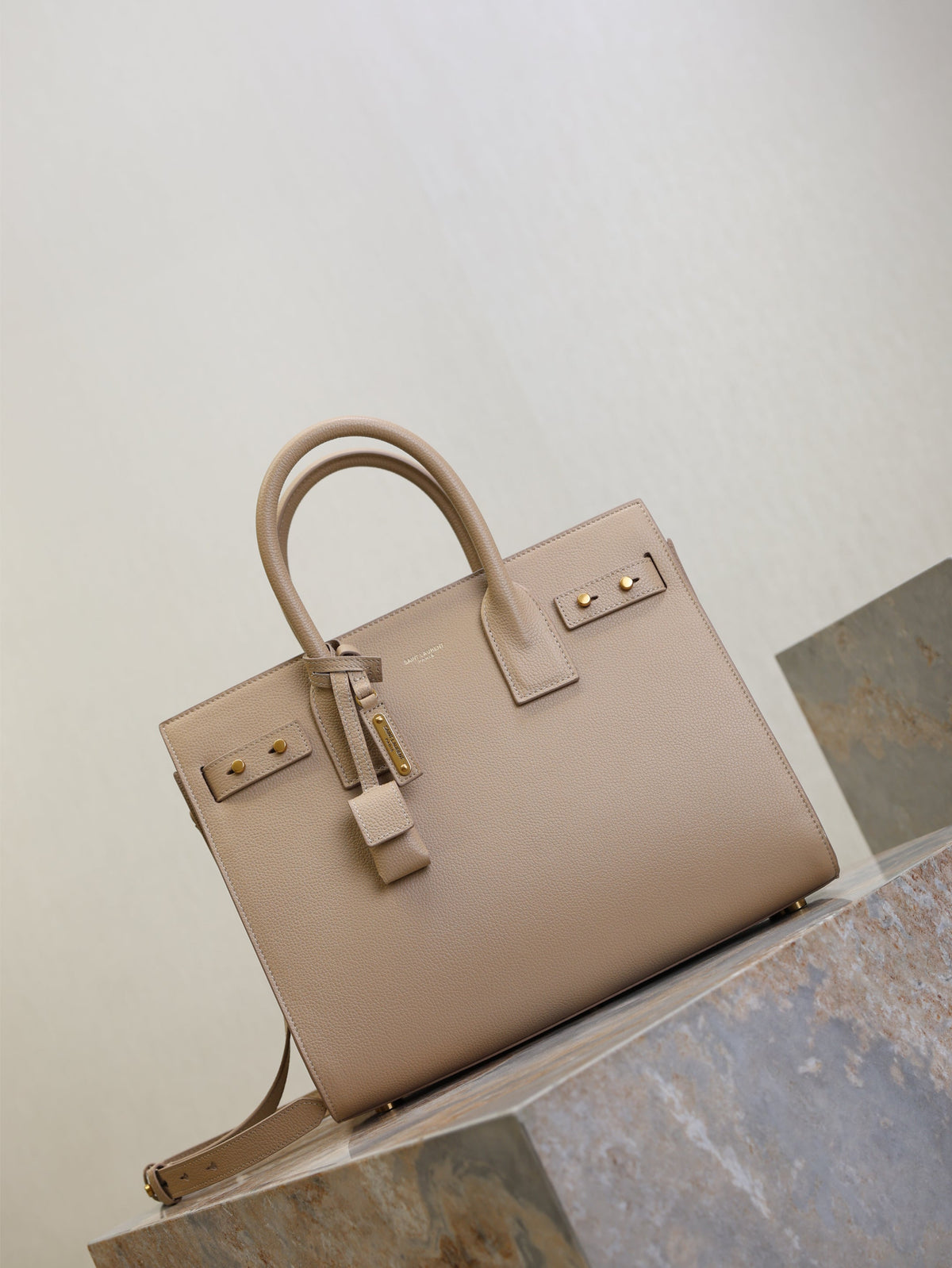 YSL Sac De Jour Nano 32cm Beige Cowhide GHW