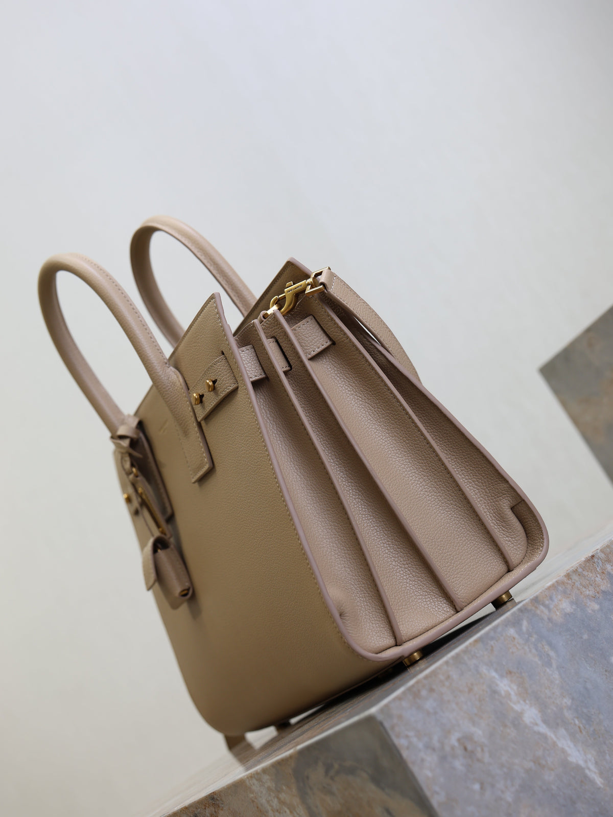 YSL Sac De Jour Nano 32cm Beige Cowhide GHW