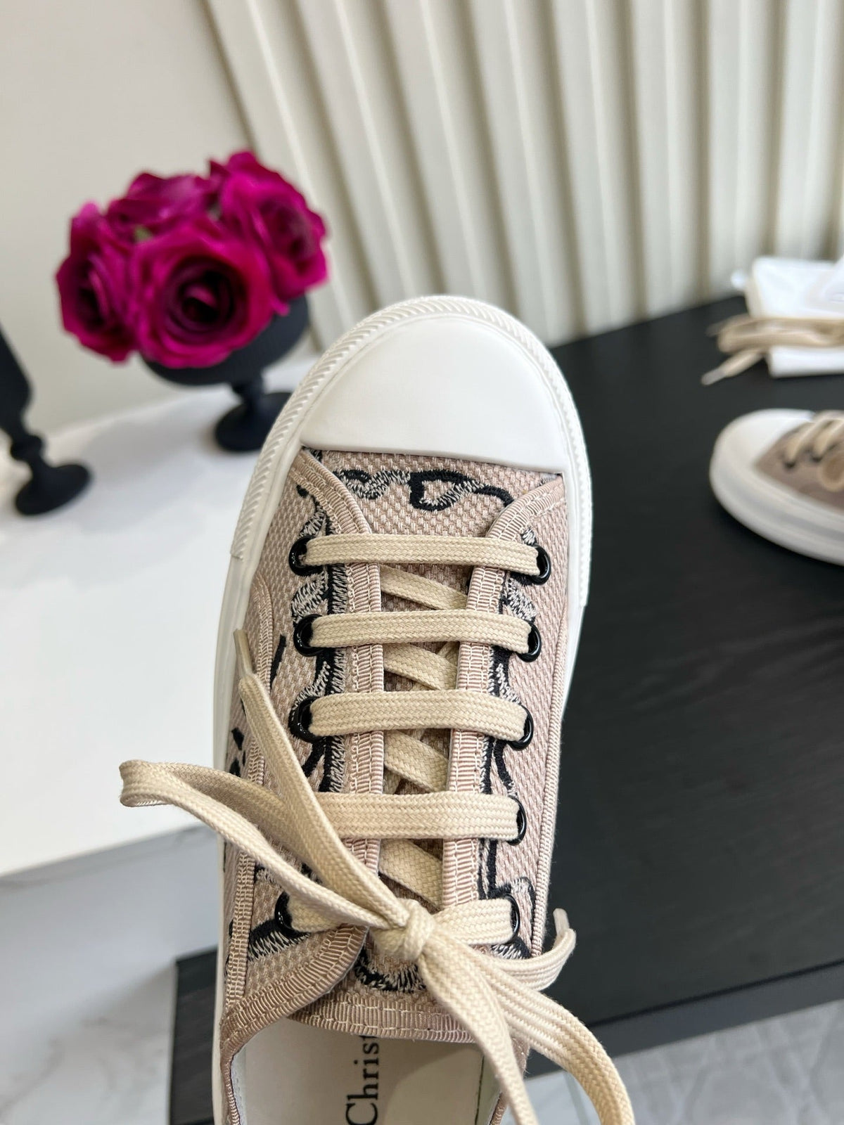 CD Dioriviera Walk'n'Dior Sneaker Beige Cotton 851250