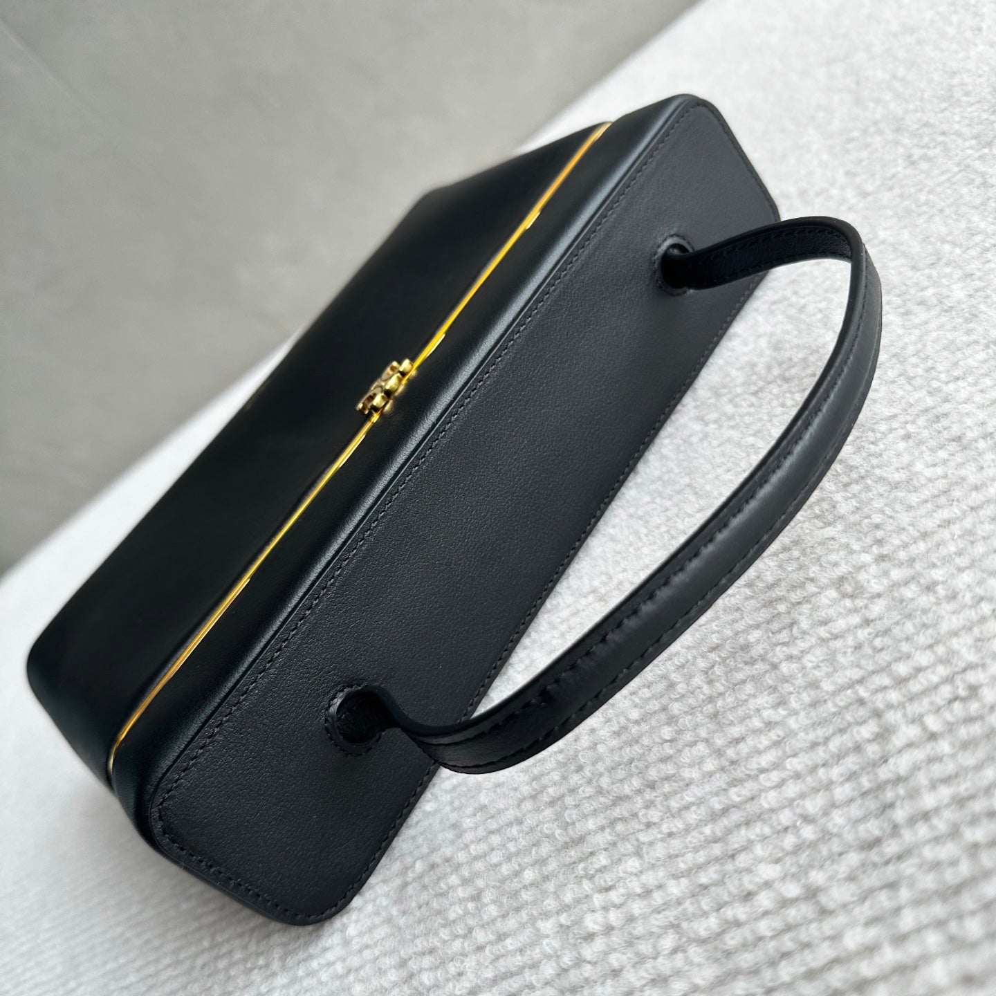 Celine 26s Rectangle Black Supple Calfskin